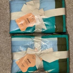 West Elm Kids Pillow Sham Multicolor Geometric Standard Size Set of 2